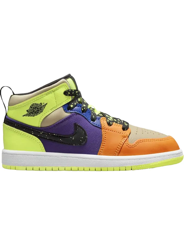 Кроссовки Air Jordan 1 Mid SE PS 'Volt Vivid Orange' — изображение 1 из 1, мульти