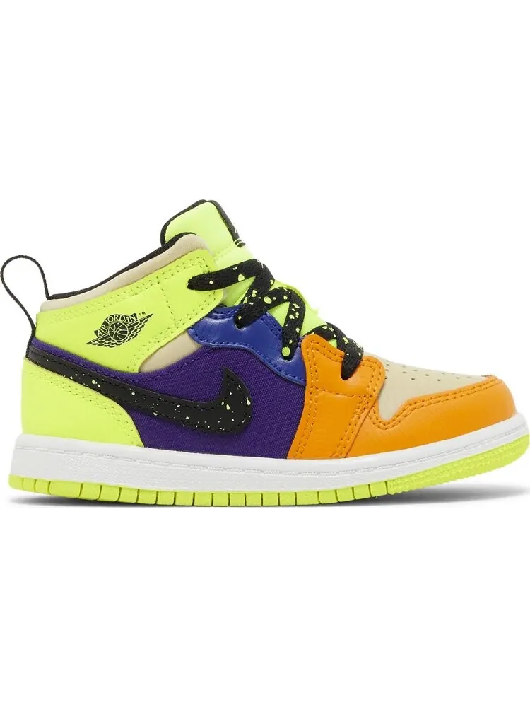 Кроссовки Air Jordan 1 Mid SE TD 'Volt Vivid Orange' — изображение 1 из 4, мульти