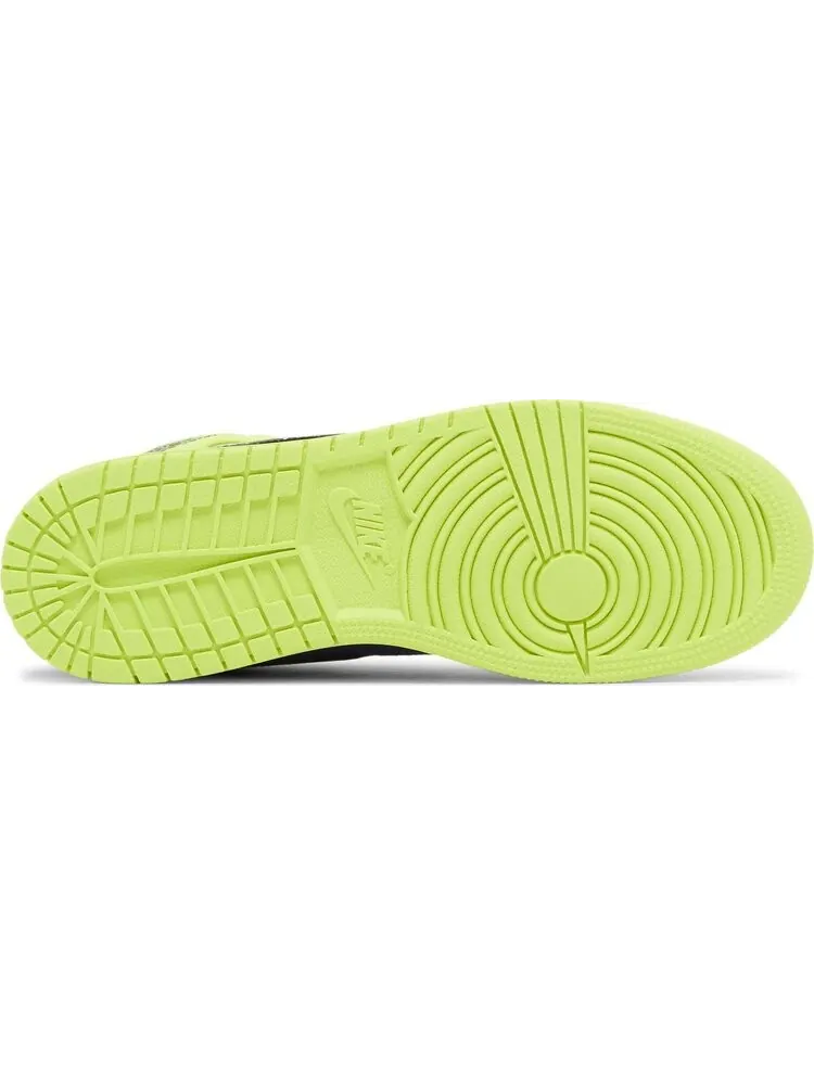 Кроссовки Air Jordan 1 Mid SE GS 'Volt Vivid Orange' — изображение 4 из 4, мульти