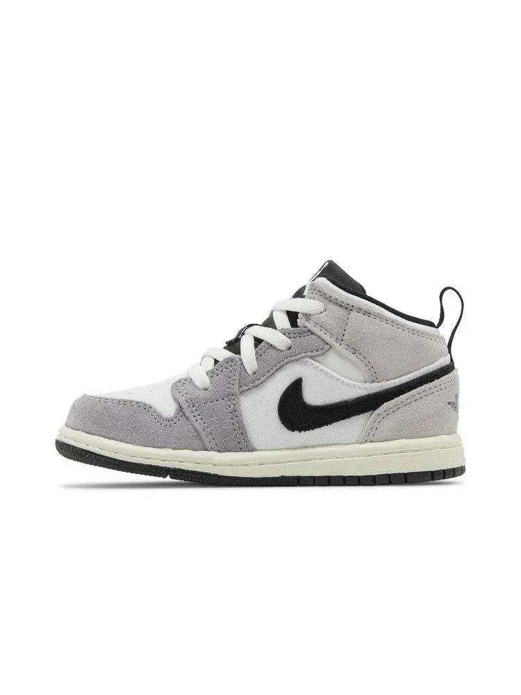 Кроссовки Air Jordan Air Jordan 1 Mid SE Craft TD 'Inside Out - Cement Grey' — изображение 4 из 9, серый/черный/белый/серый