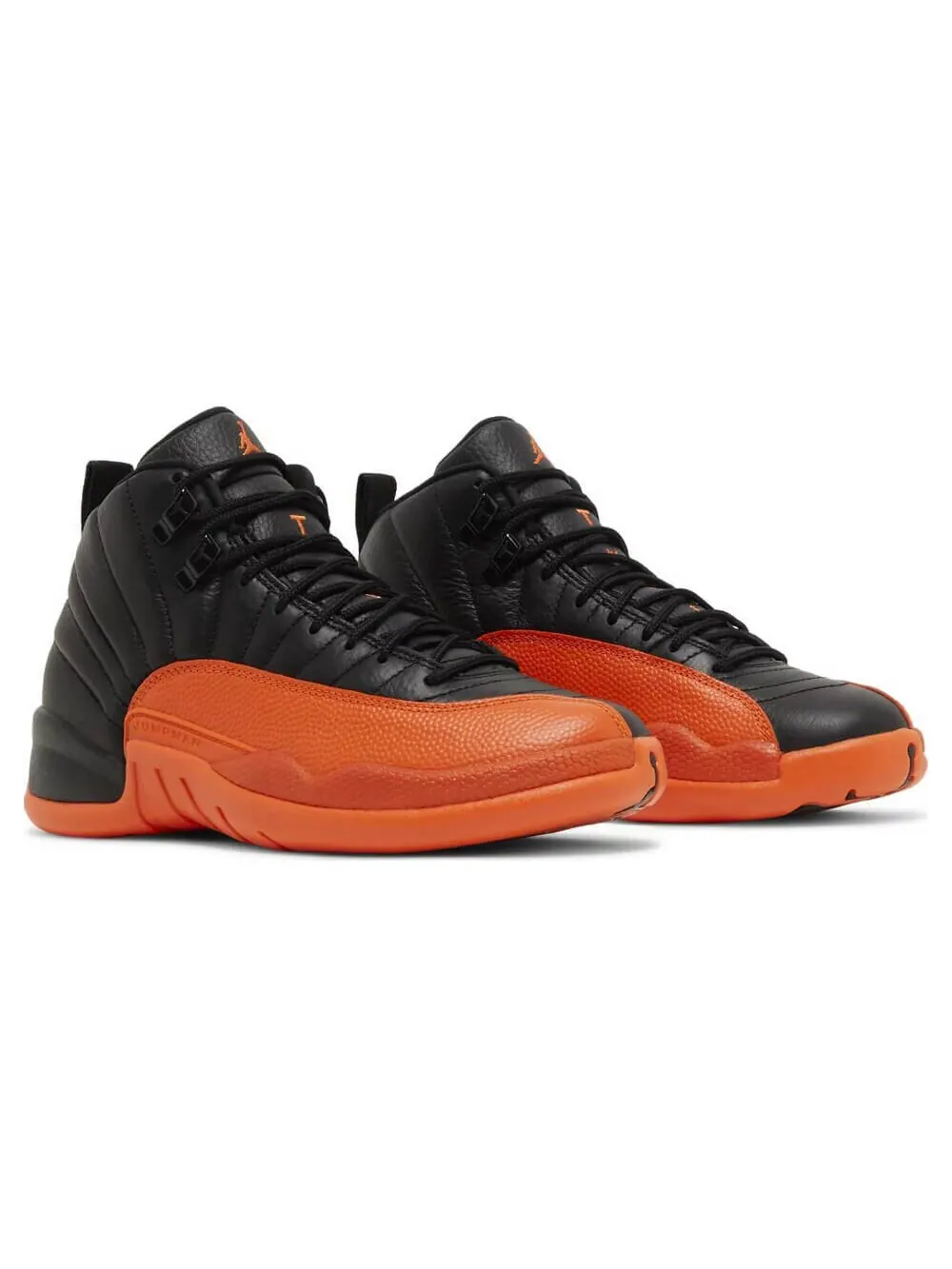 Кроссовки Nike Wmns Air Jordan 12 Retro Brilliant Orange — изображение 3 из 8, черный/оранжевый