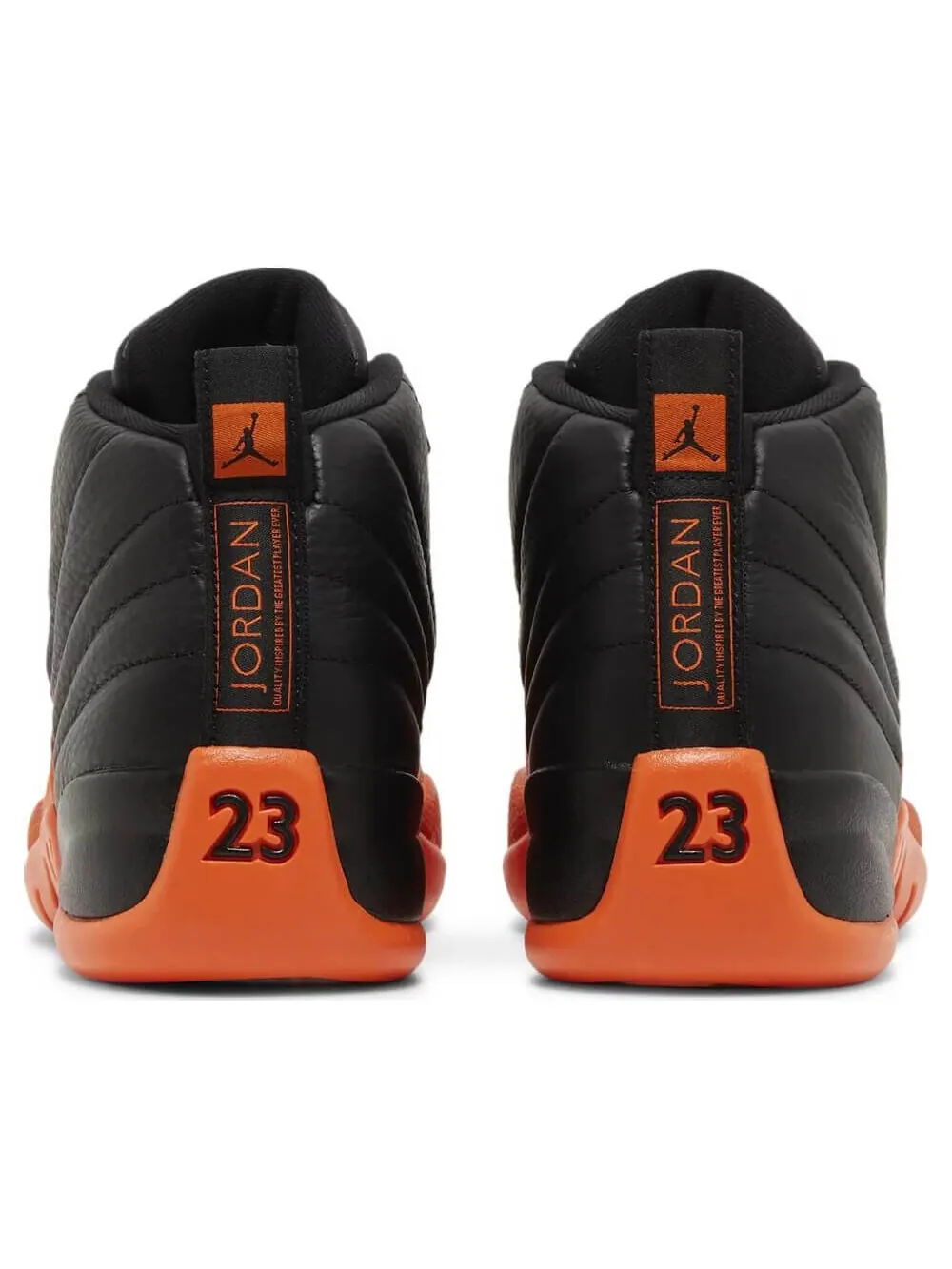 Кроссовки Nike Wmns Air Jordan 12 Retro Brilliant Orange — изображение 4 из 8, черный/оранжевый