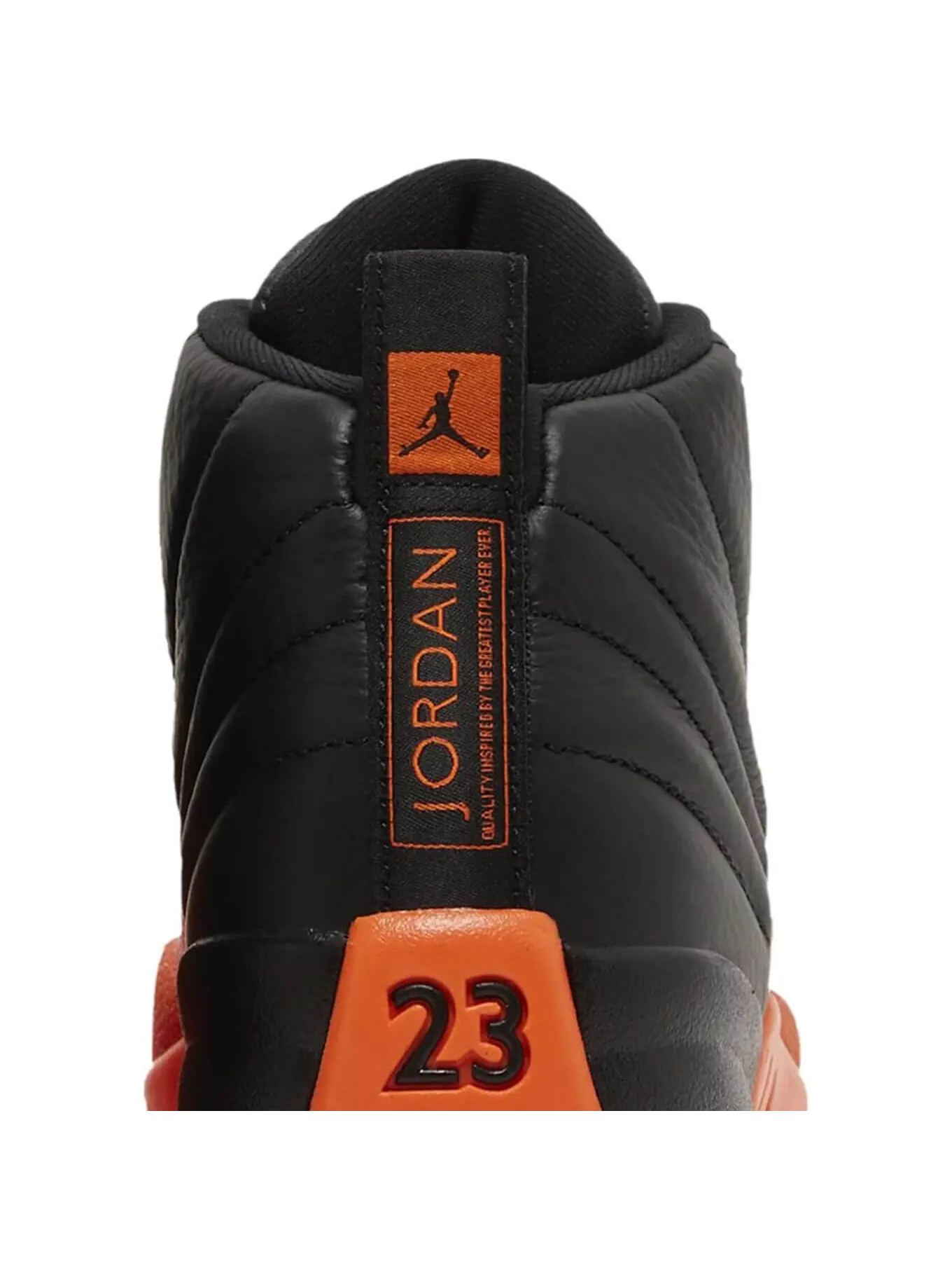 Кроссовки Nike Wmns Air Jordan 12 Retro Brilliant Orange — изображение 6 из 8, черный/оранжевый