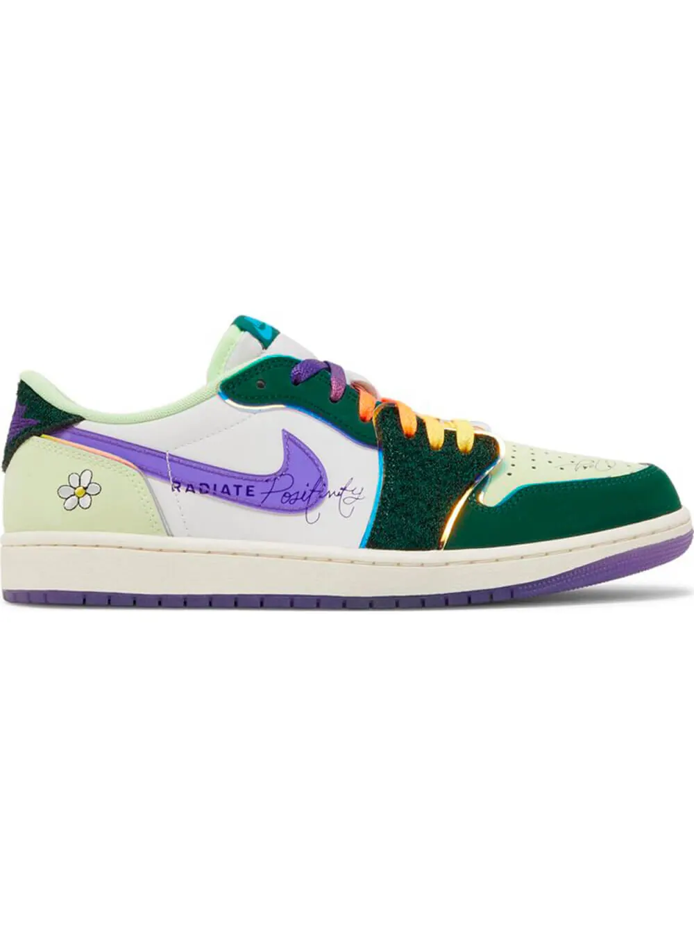 Кроссовки Air Jordan 1 Retro Low OG 'Doernbecher 2023' — изображение 1 из 4, зеленый