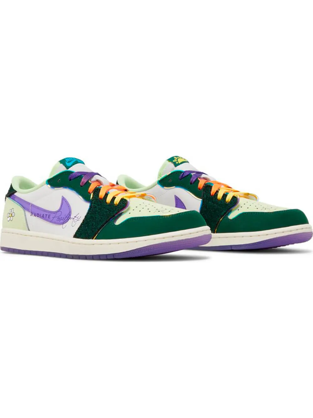 Кроссовки Air Jordan 1 Retro Low OG 'Doernbecher 2023' — изображение 4 из 4, зеленый