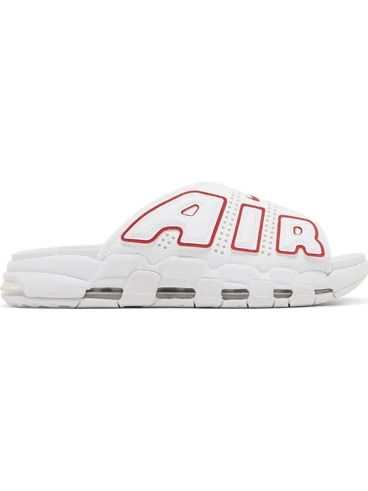 Кроссовки Air More Uptempo Slide 'White University Red' — изображение 1 из 4, белый