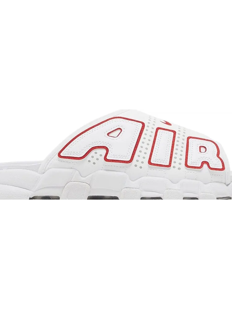 Кроссовки Air More Uptempo Slide 'White University Red' — изображение 2 из 4, белый