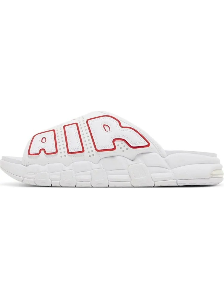 Кроссовки Air More Uptempo Slide 'White University Red' — изображение 3 из 4, белый