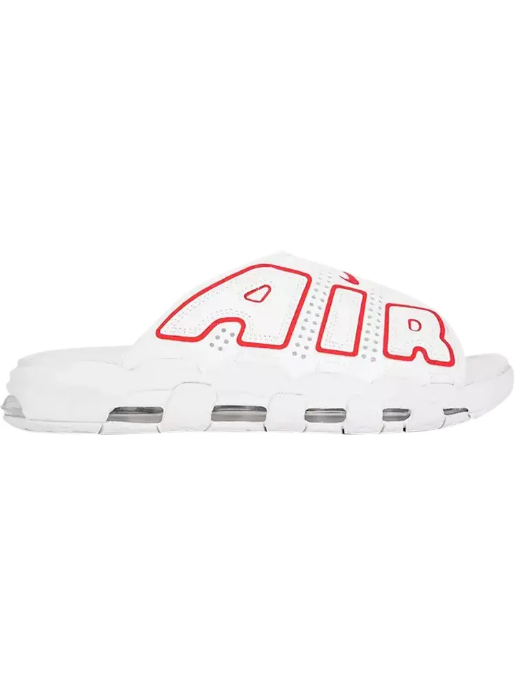 Кроссовки Wmns Air More Uptempo Slide 'White University Red' — изображение 1 из 1, белый
