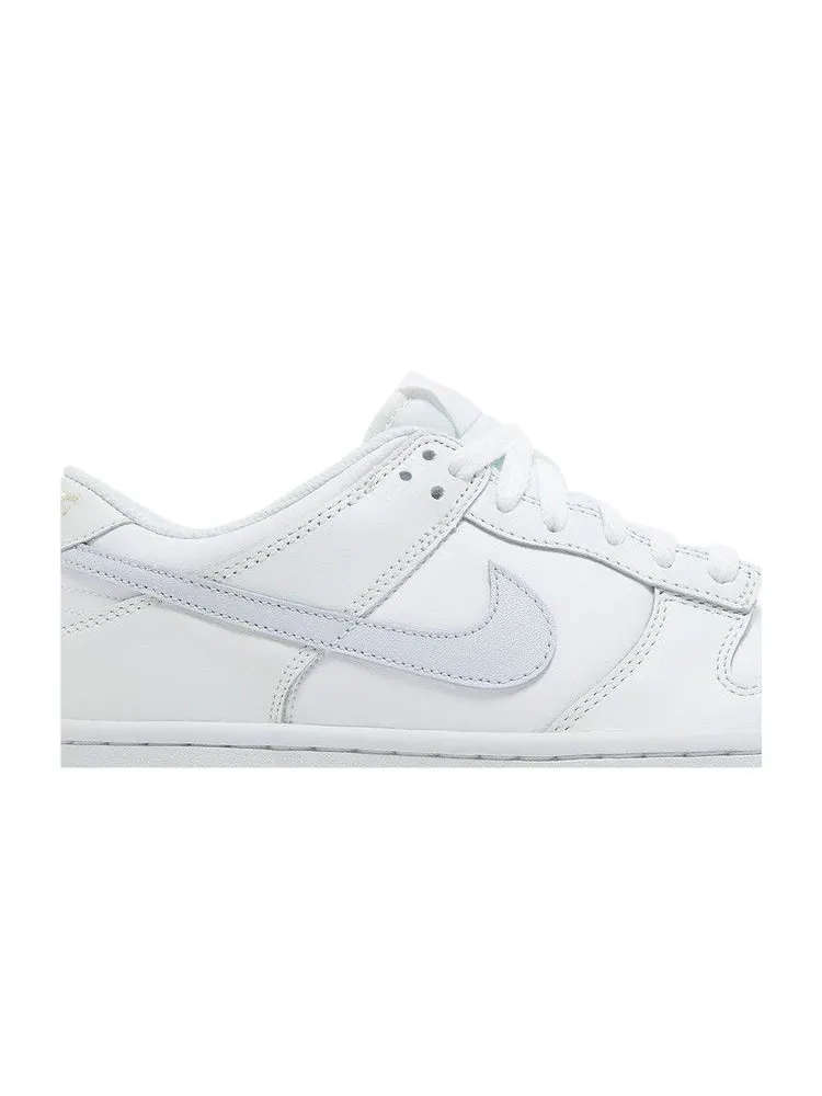 Кроссовки Nike Dunk Low GS 'White Grey Teal' — изображение 3 из 9, белый/белый/серый