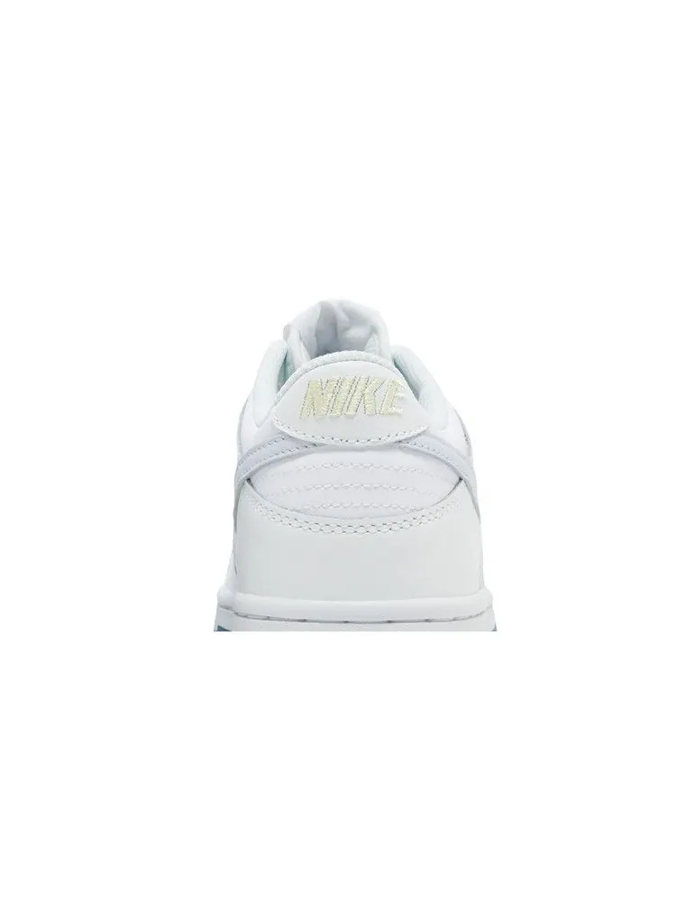 Кроссовки Nike Dunk Low GS 'White Grey Teal' — изображение 8 из 9, белый/белый/серый