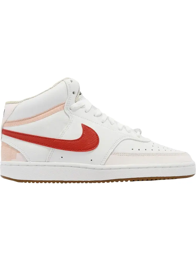 Кроссовки Wmns Court Vision Mid 'White University Red' — изображение 1 из 1, белый