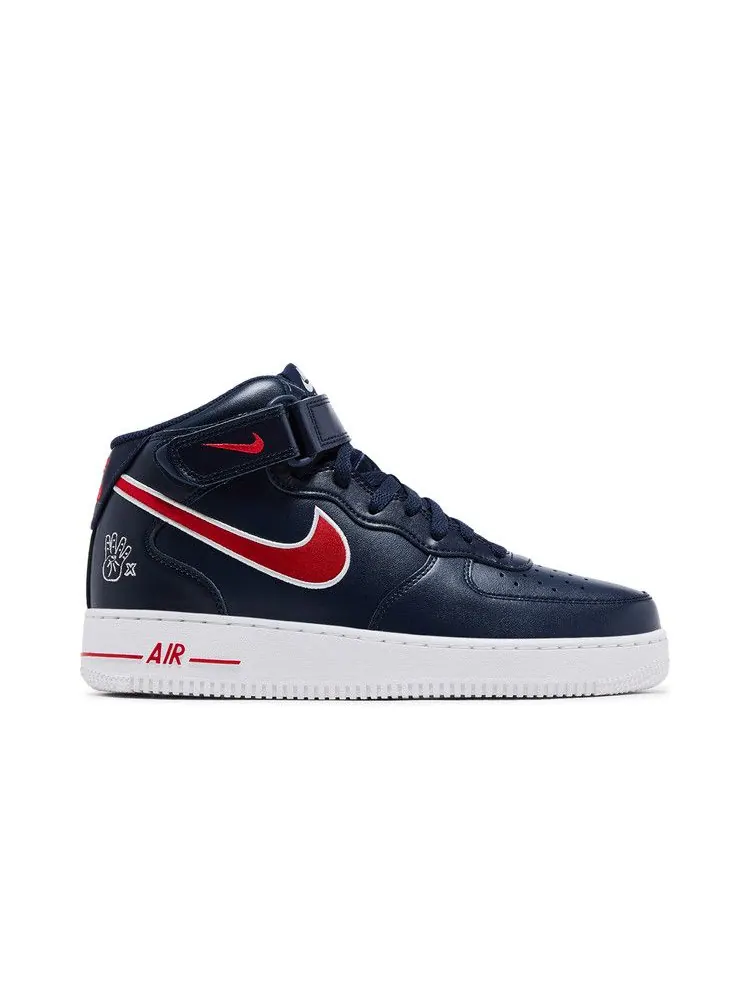 Кроссовки Nike Wmns Air Force 1 '07 Mid 'Houston Comets Four Peat' — изображение 2 из 9, белый/серый/красный