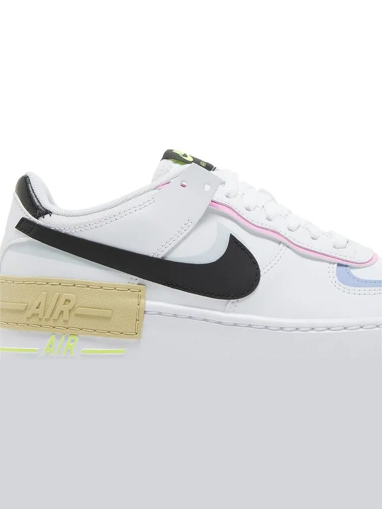 Женские кроссовки Nike Air Force 1 Shadow 'White Black Pastel' — изображение 2 из 4, белый