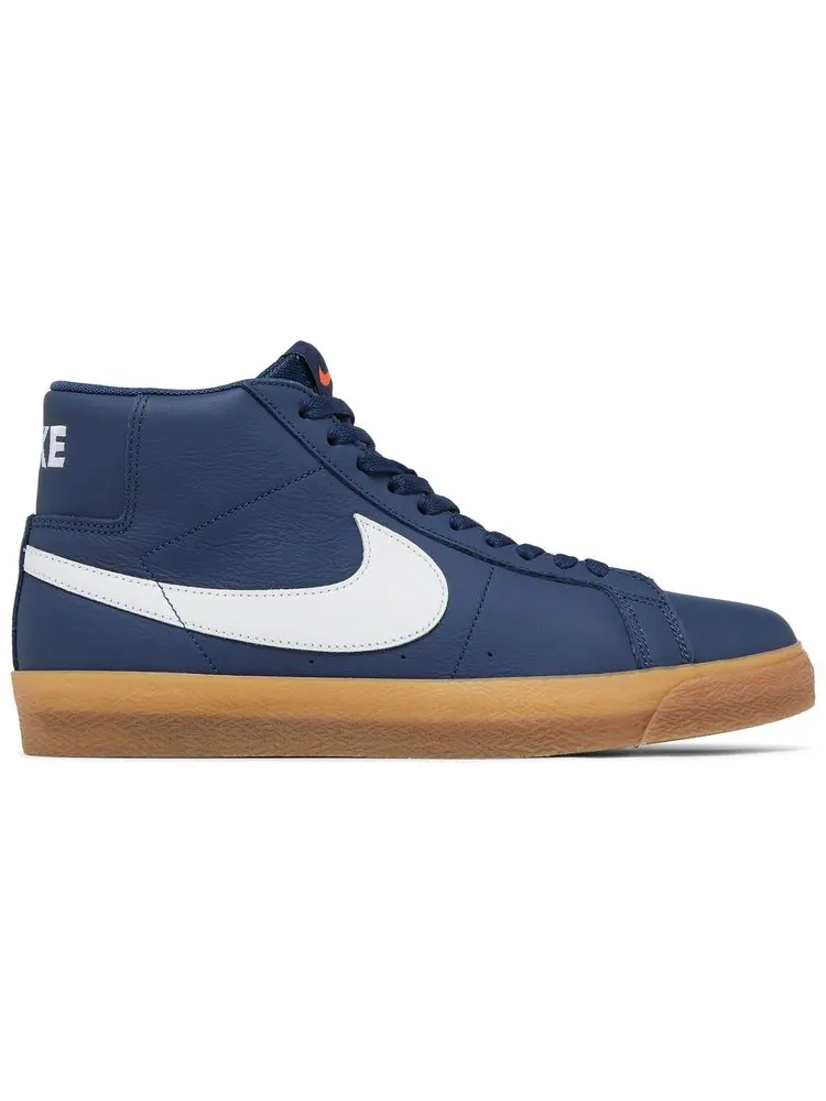 Кроссовки Nike Zoom Blazer Mid SB 'Navy Gum' — изображение 1 из 8, синий