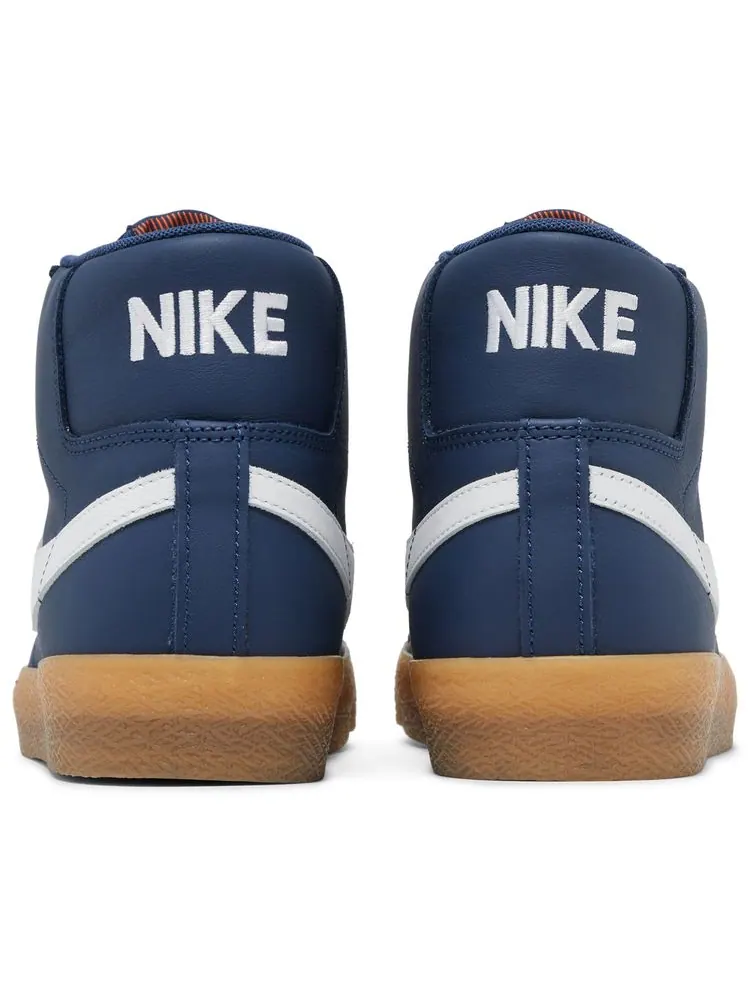Кроссовки Nike Zoom Blazer Mid SB 'Navy Gum' — изображение 6 из 8, синий