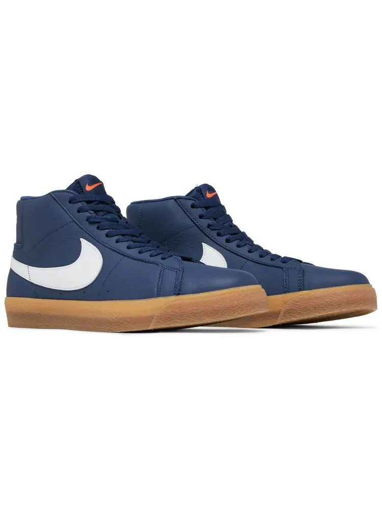 Кроссовки Nike Zoom Blazer Mid SB 'Navy Gum' — изображение 8 из 8, синий