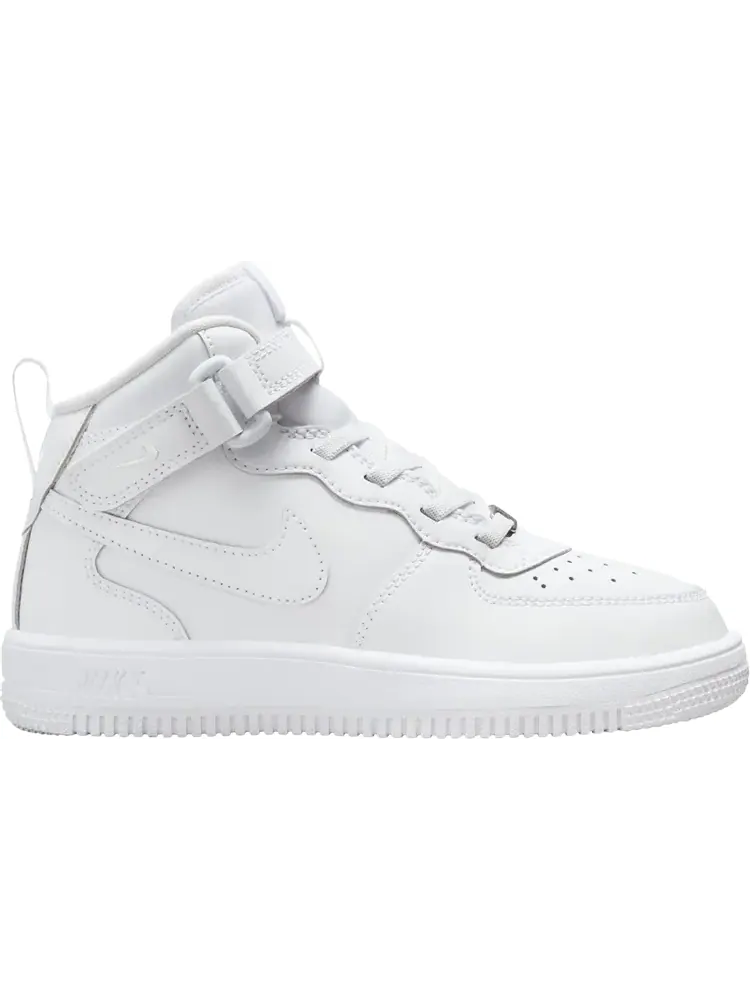 Кроссовки Force 1 Mid EasyOn PS 'Triple White' — изображение 1 из 1, белый