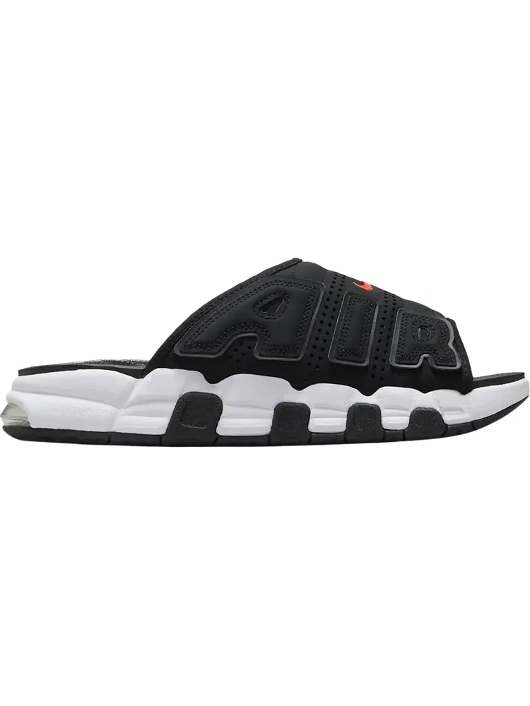 Кроссовки Air More Uptempo Slide 'Black White Red' — изображение 1 из 1, черный
