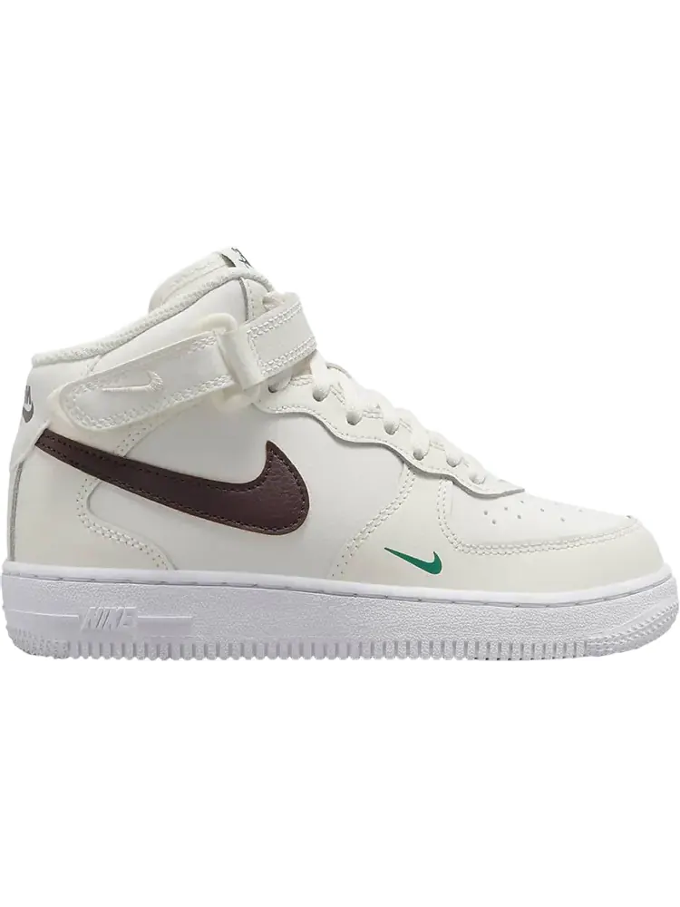 Кроссовки Nike Force 1 Mid SE PS '40th Anniversary - Sail Brown Basalt' — изображение 1 из 1, бежевый