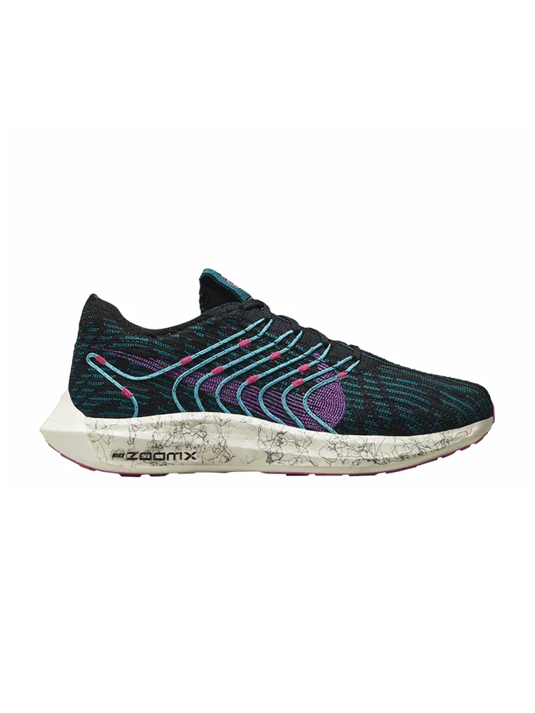 Кроссовки Nike Wmns Pegasus Turbo Next Nature SE 'Black Fuchsia Dream' — изображение 1 из 1, черный/зеленый/розовый