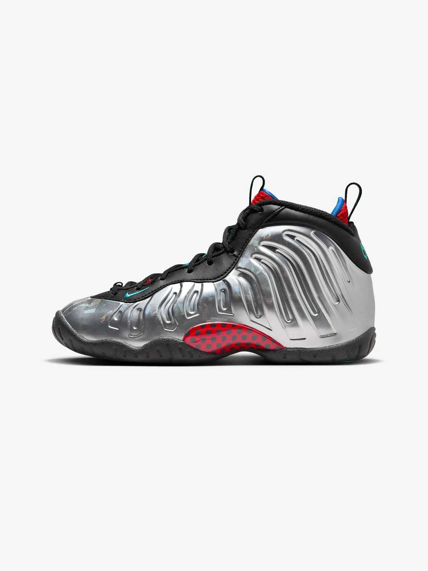 Кроссовки для подростков Nike Little Posite One — изображение 1 из 8, серебристый