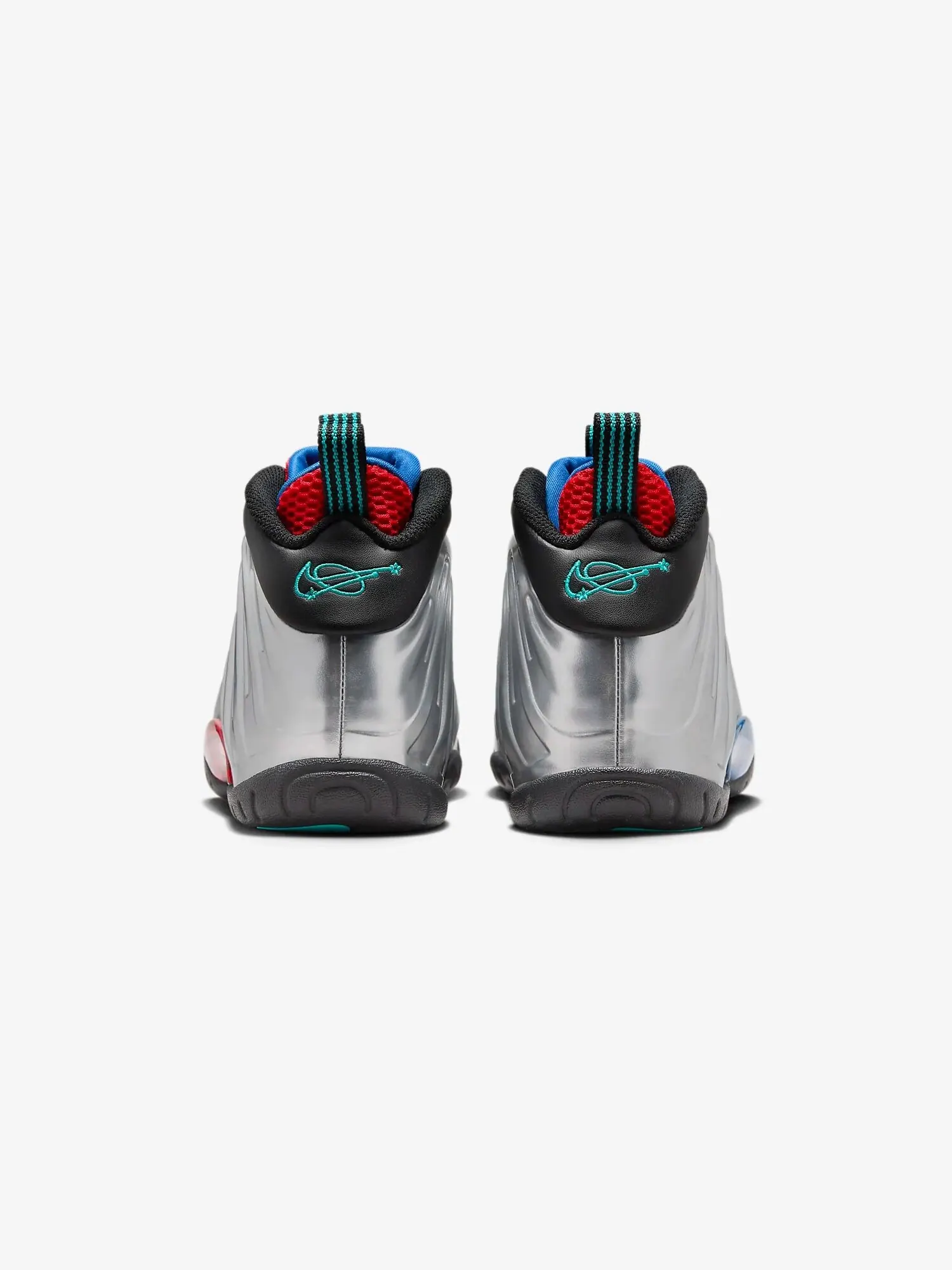 Кроссовки для подростков Nike Little Posite One — изображение 5 из 8, серебристый