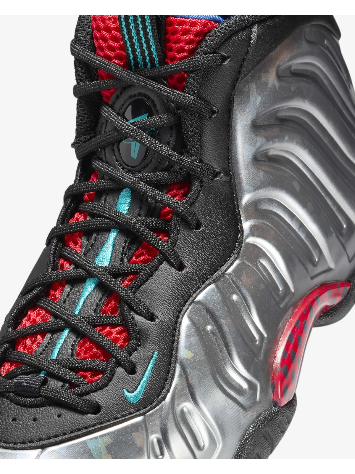 Кроссовки для подростков Nike Little Posite One — изображение 7 из 8, серебристый