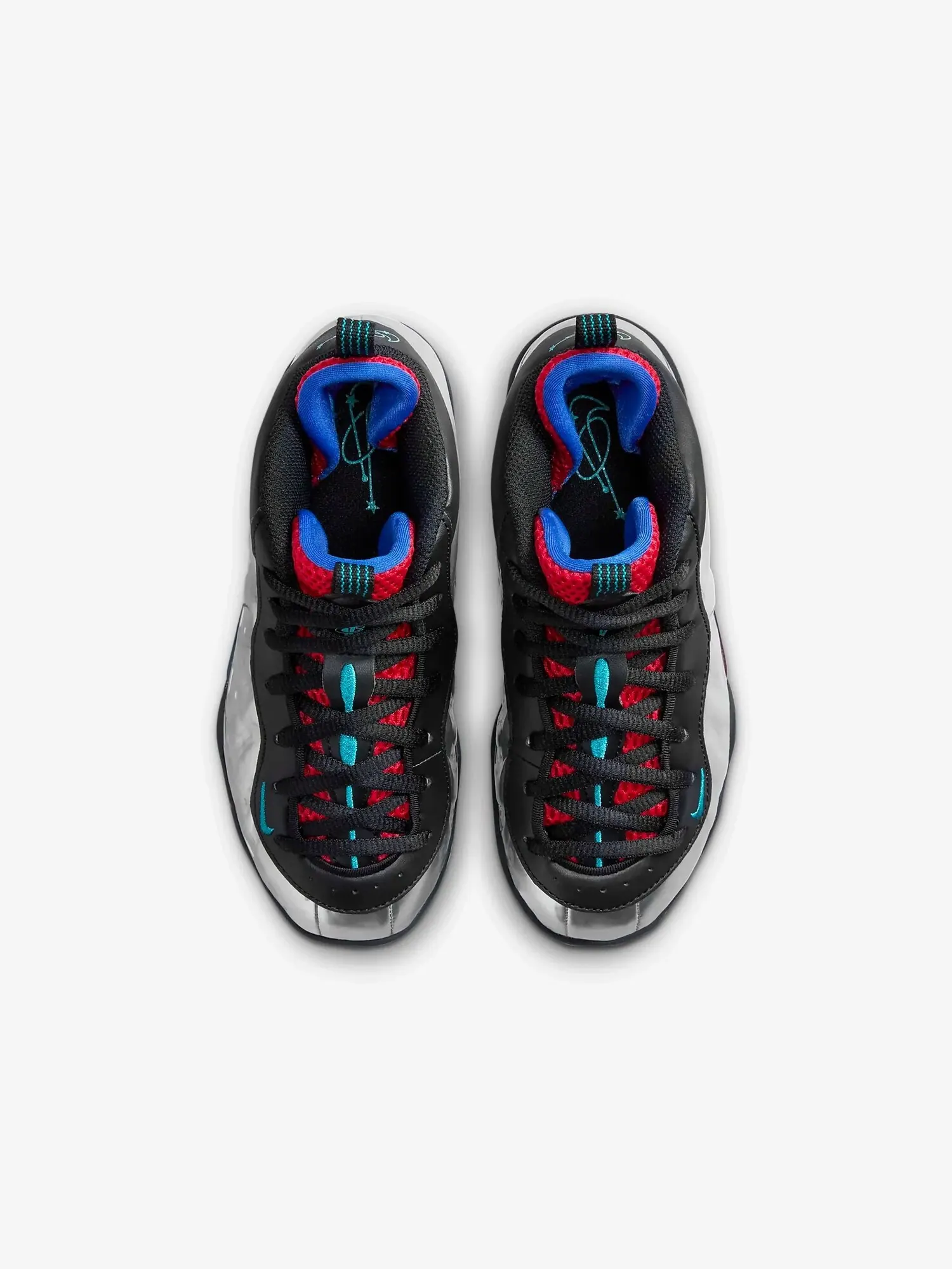 Кроссовки детские Nike Little Posite One — изображение 3 из 8, серебристый