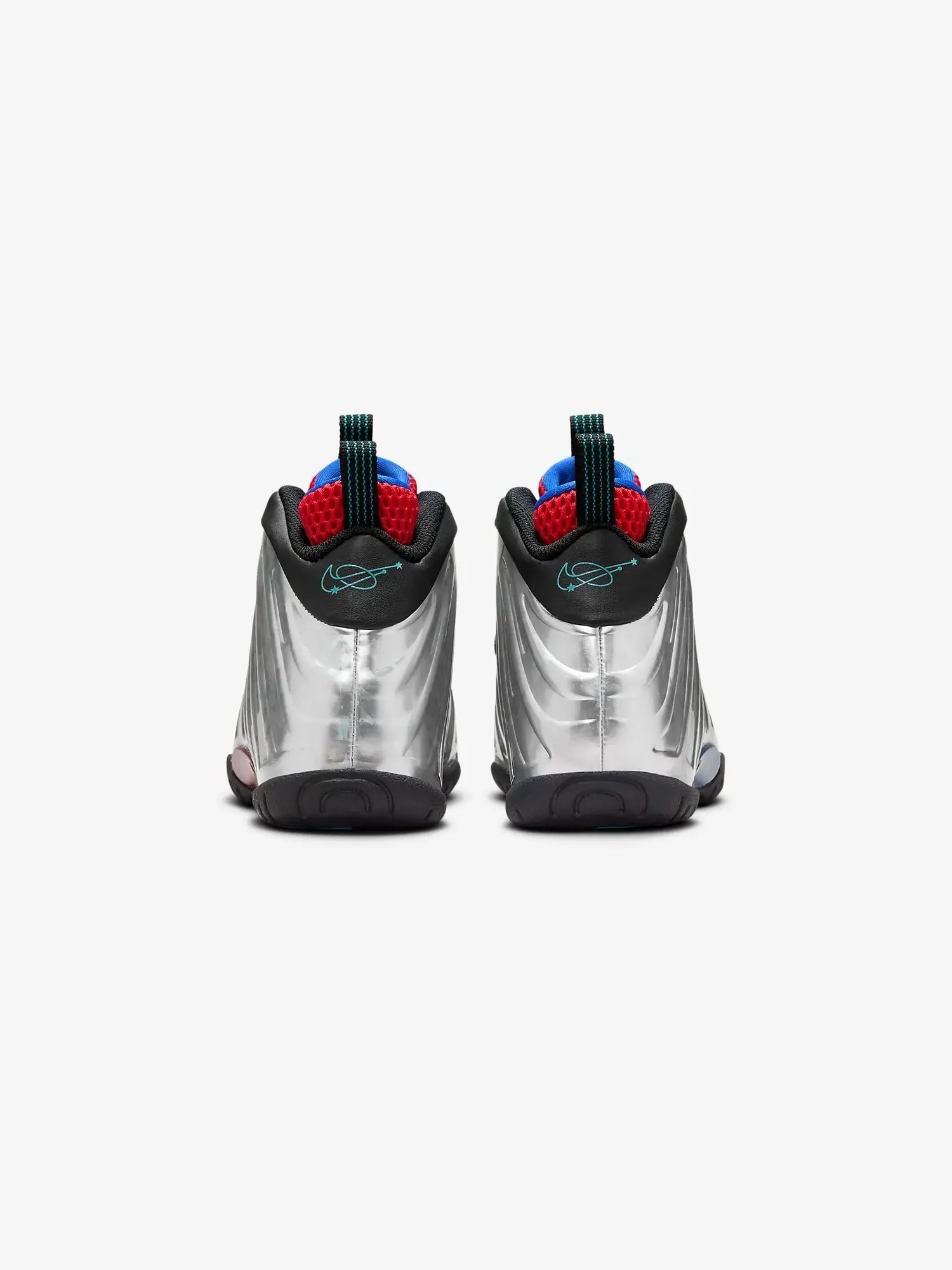 Кроссовки детские Nike Little Posite One — изображение 5 из 8, серебристый