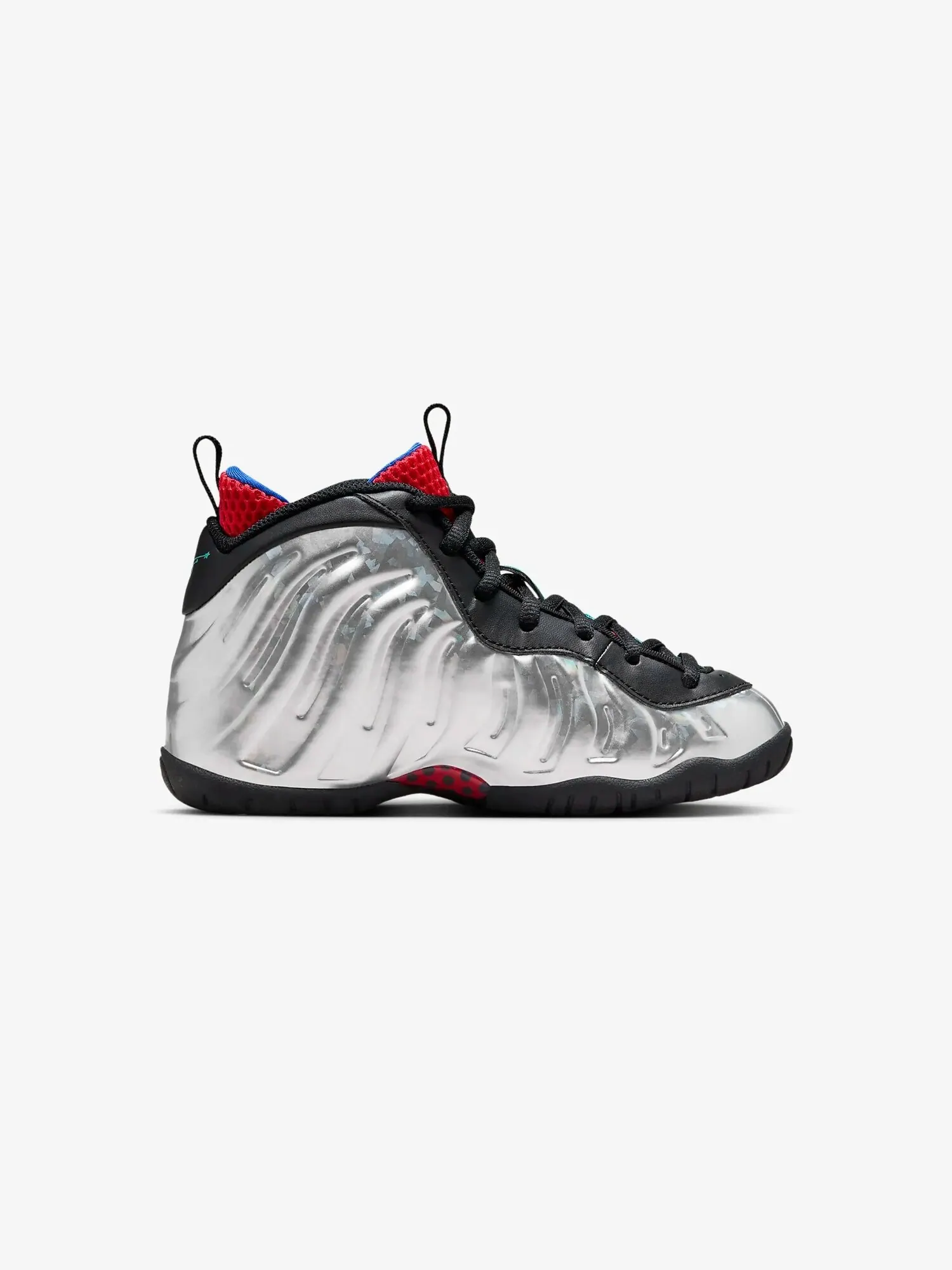 Кроссовки детские Nike Little Posite One — изображение 6 из 8, серебристый