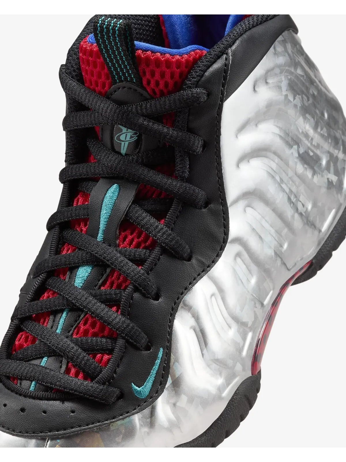 Кроссовки детские Nike Little Posite One — изображение 7 из 8, серебристый