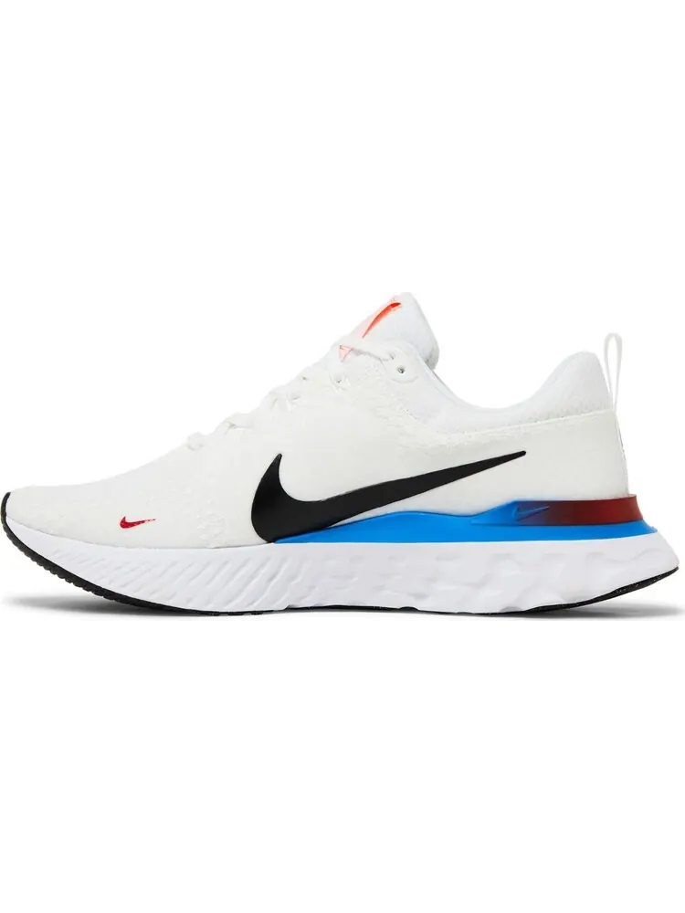 Кроссовки React Infinity Run Flyknit 3 'White Photo Blue Red' — изображение 3 из 4, белый
