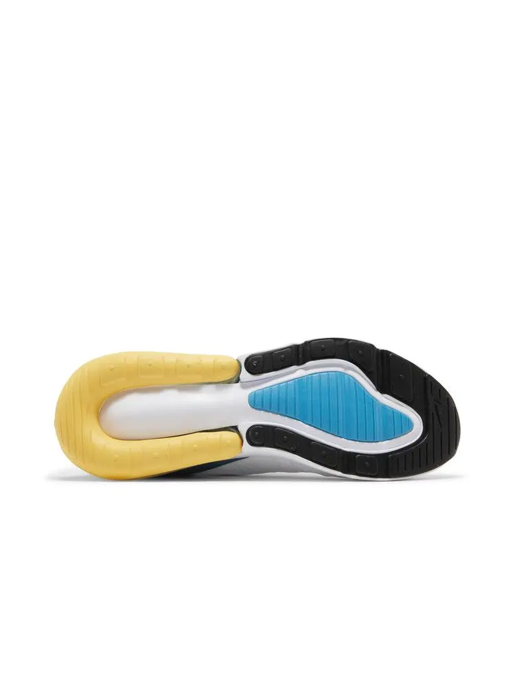 Кроссовки Nike Air Max 270 'White Industrial Blue Citron' — изображение 5 из 9, белый/синий/синий