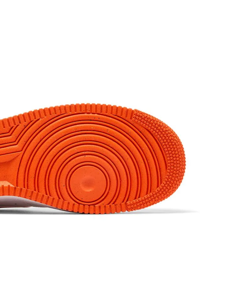 Кроссовки Nike Air Force 1 '07 'Safety Orange' — изображение 6 из 9, белый/оранжевый
