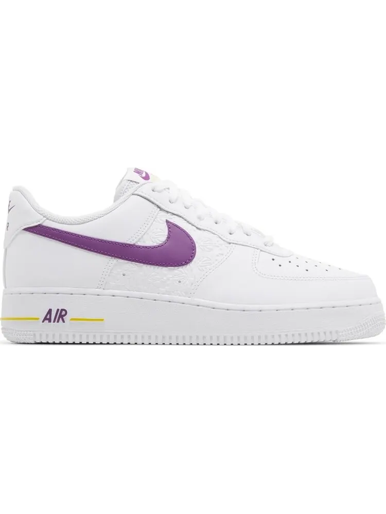 Кроссовки Air Force 1 '07 'Embossed Hoops - Lakers' — изображение 1 из 4, белый