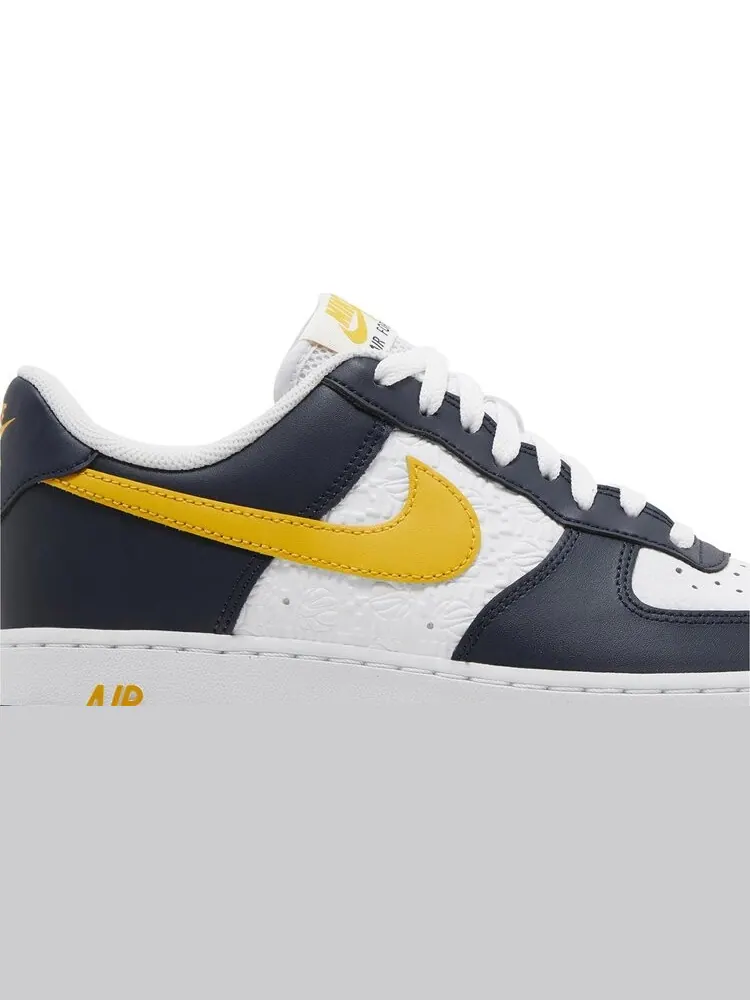 Кроссовки Air Force 1 '07 'Embossed Hoops - Dark Obsidian' — изображение 2 из 4, синий