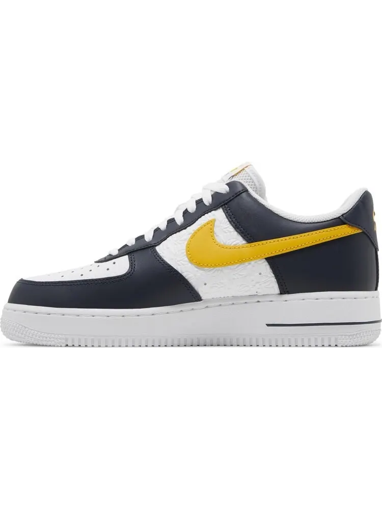Кроссовки Air Force 1 '07 'Embossed Hoops - Dark Obsidian' — изображение 3 из 4, синий