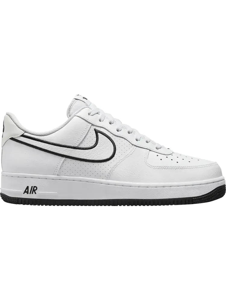 Кроссовки Air Force 1 '07 'Embroidered Swoosh - White Black' — изображение 1 из 1, белый