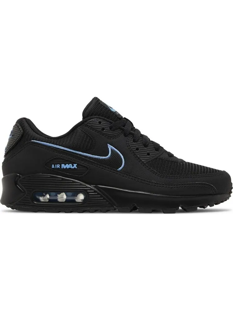 Кроссовки Air Max 90 'Black University Blue' — изображение 1 из 4, черный