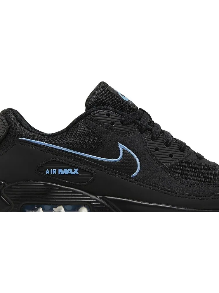Кроссовки Air Max 90 'Black University Blue' — изображение 2 из 4, черный