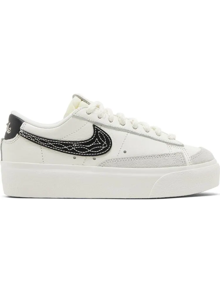 Кроссовки Wmns Blazer Low Platform 'Needlework' — изображение 1 из 4, белый