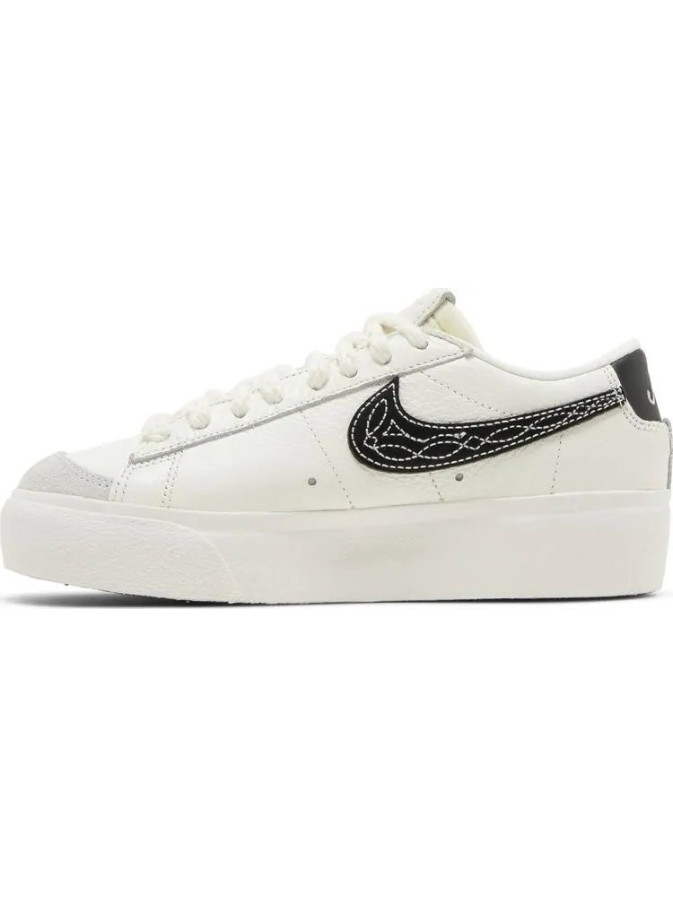 Кроссовки Wmns Blazer Low Platform 'Needlework' — изображение 3 из 4, белый