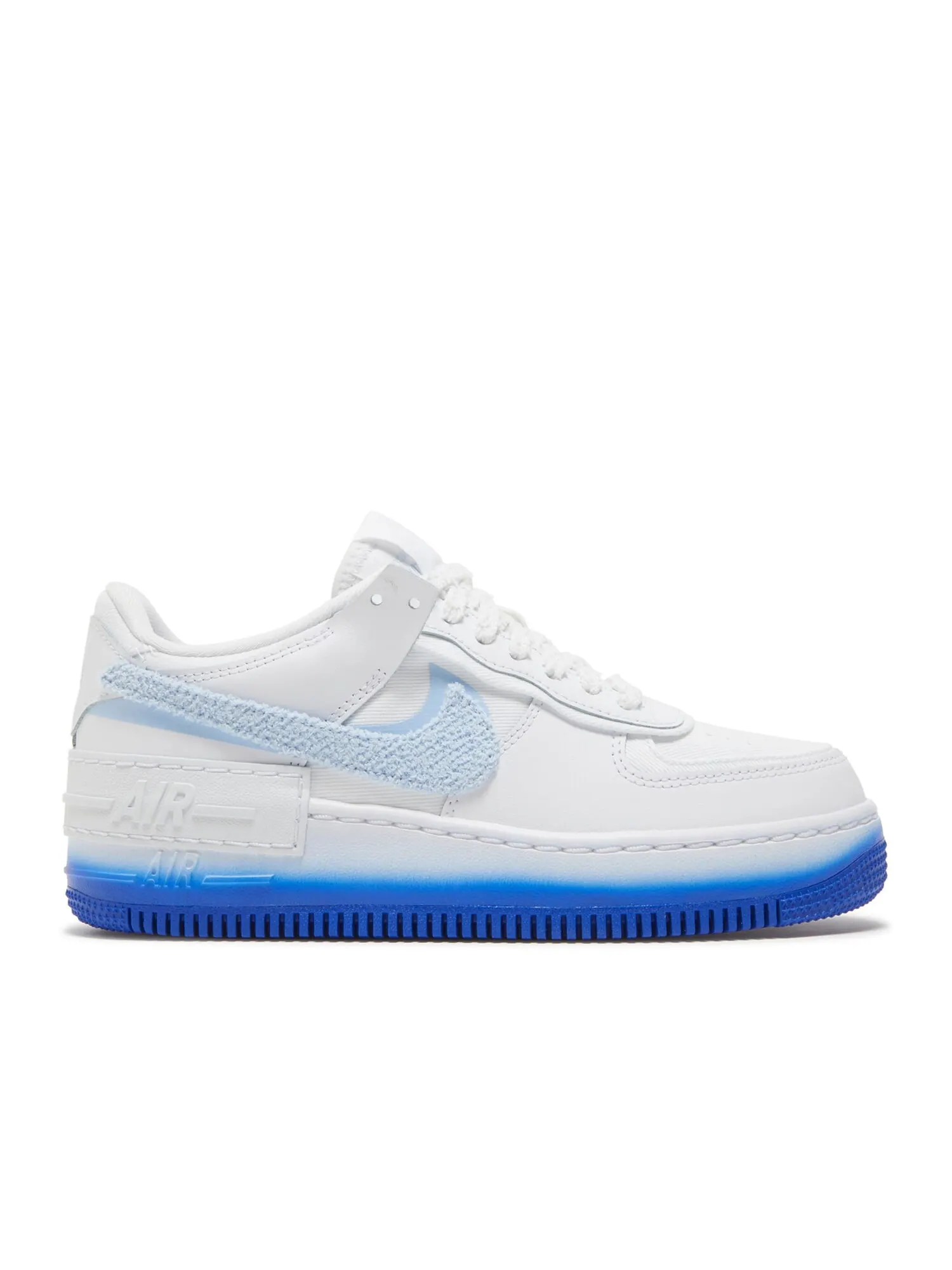 Кроссовки Nike Wmns Air Force 1 Shadow 'Chenille Swoosh - Blue Tint' — изображение 1 из 4, белый