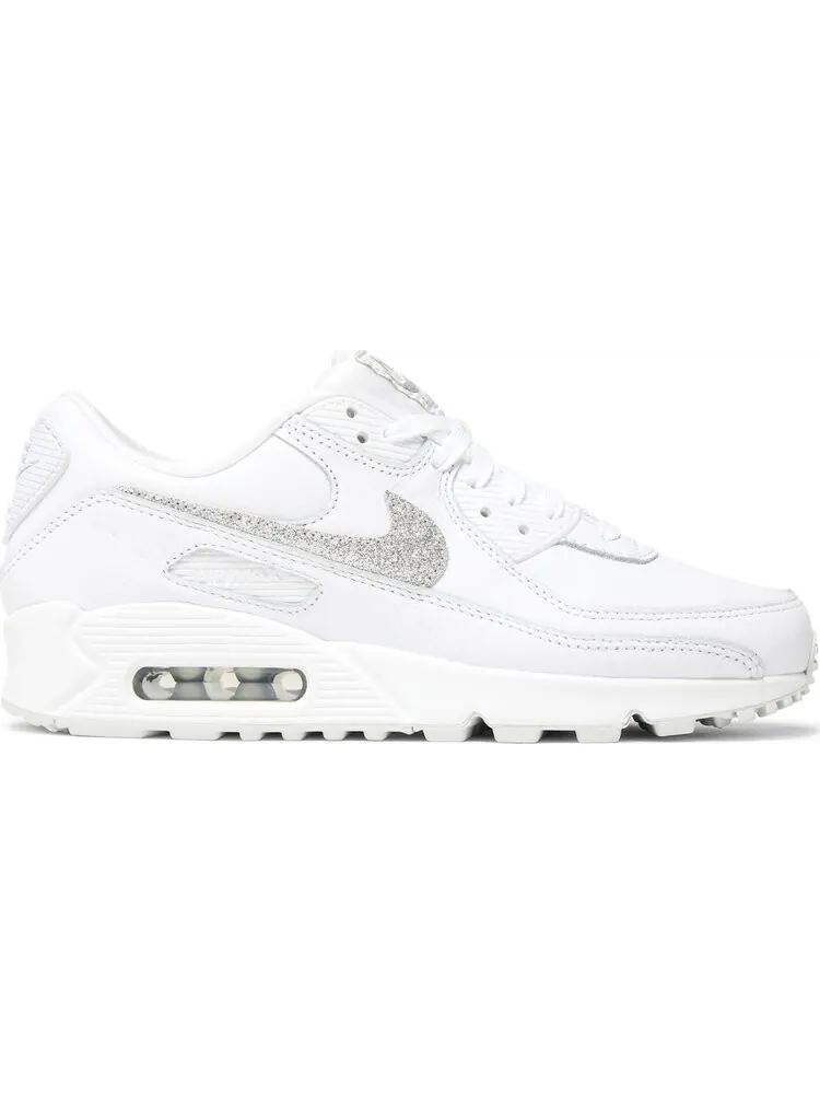 Кроссовки Wmns Air Max 90 SE 'Silver Glitter Swoosh' — изображение 1 из 4, белый