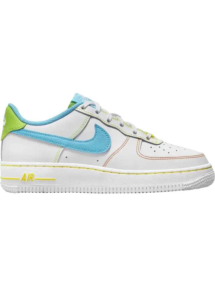 Кроссовки Air Force 1 Low GS 'Rainbow Stitch' — изображение 1 из 1, белый