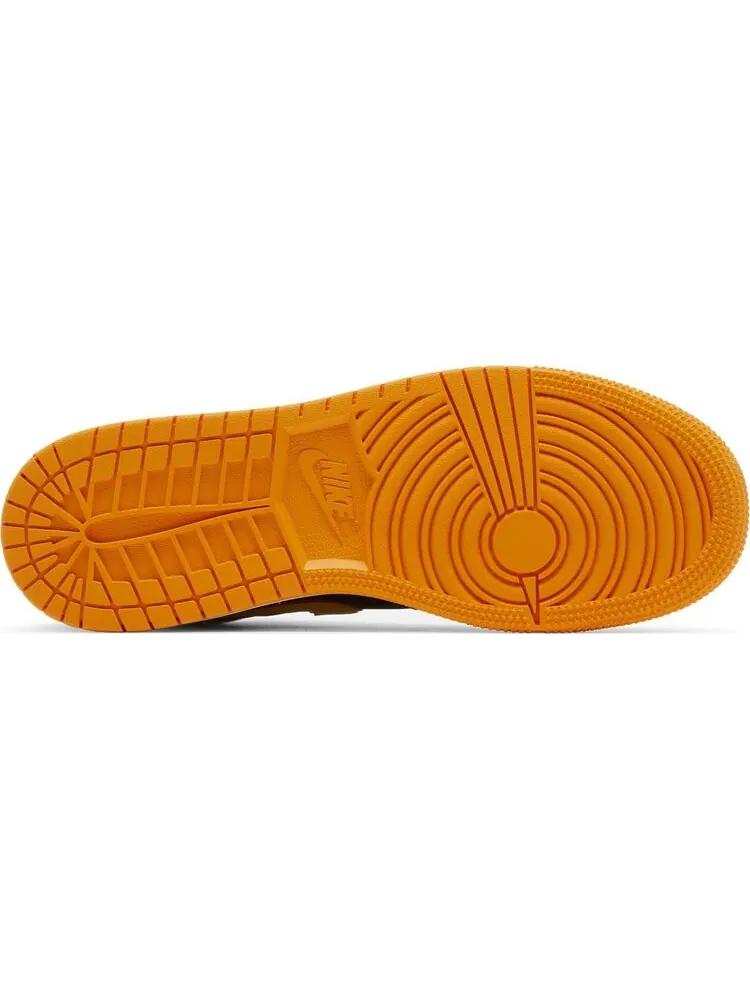 Кроссовки Air Jordan 1 Mid SE GS 'Vivid Orange' — изображение 4 из 4, черный