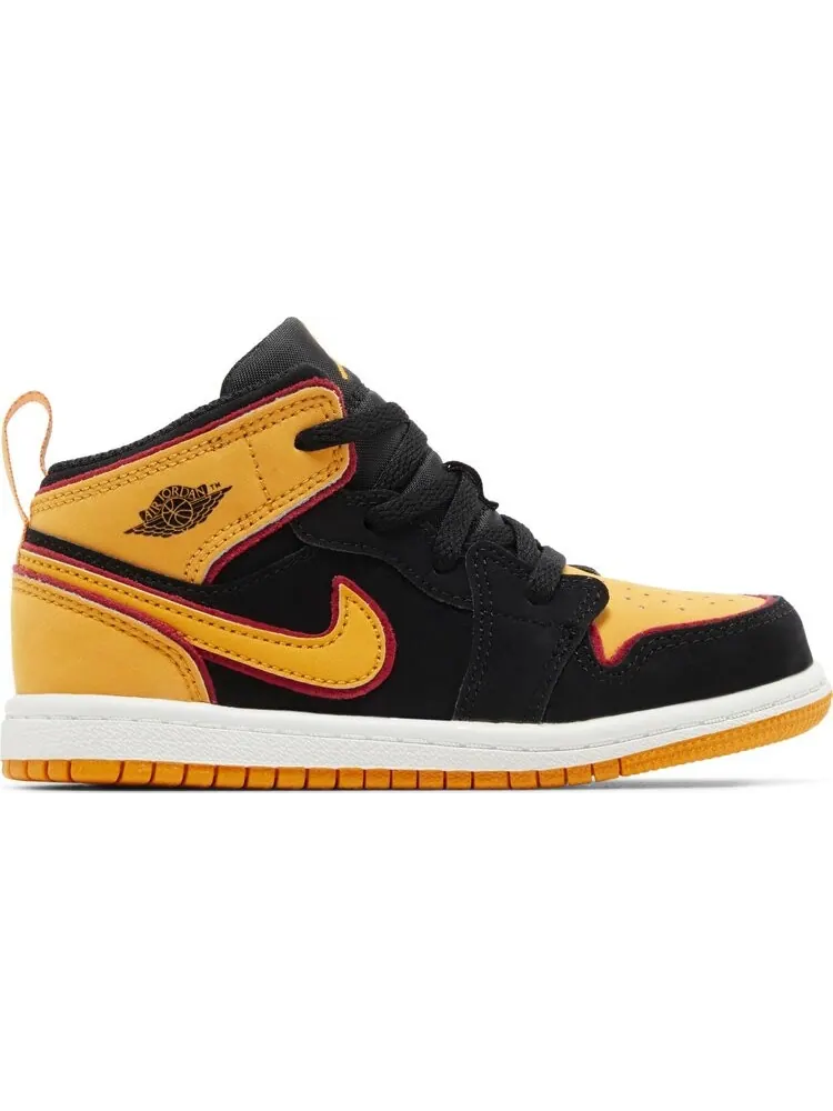 Кроссовки Air Jordan 1 Mid SE TD 'Vivid Orange' — изображение 1 из 4, черный