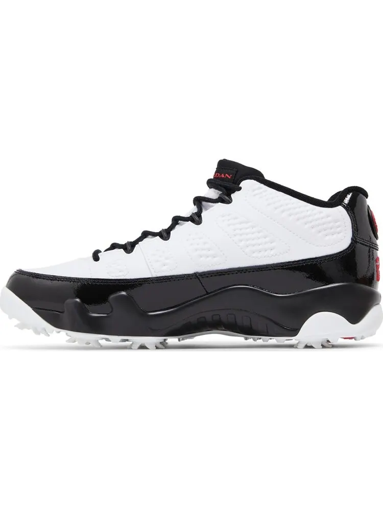 Кроссовки Air Jordan 9 Low Golf 'White Black True Red' — изображение 3 из 4, белый