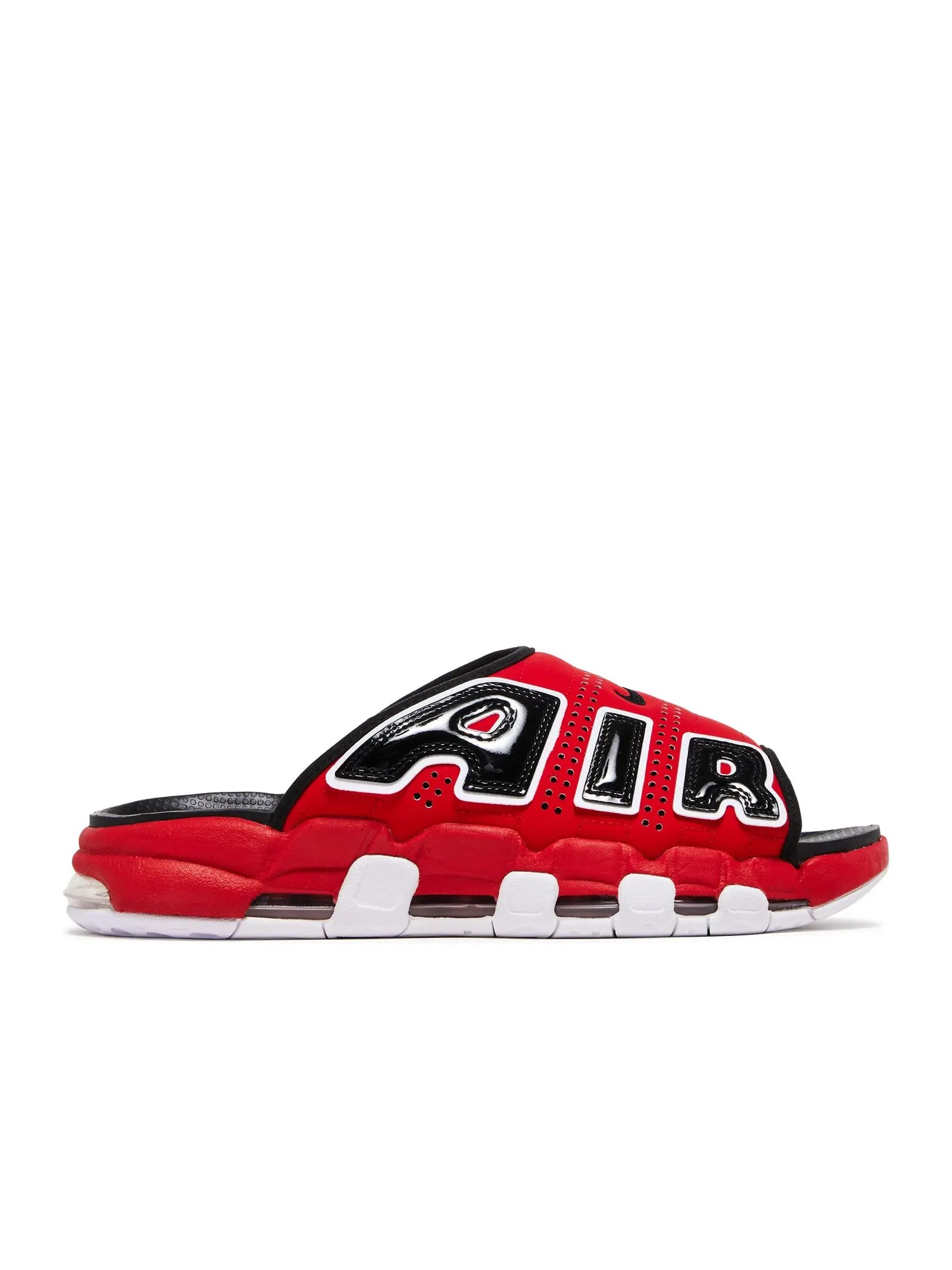 Кроссовки Nike Air More Uptempo Slide 'Bulls' — изображение 1 из 4, красный